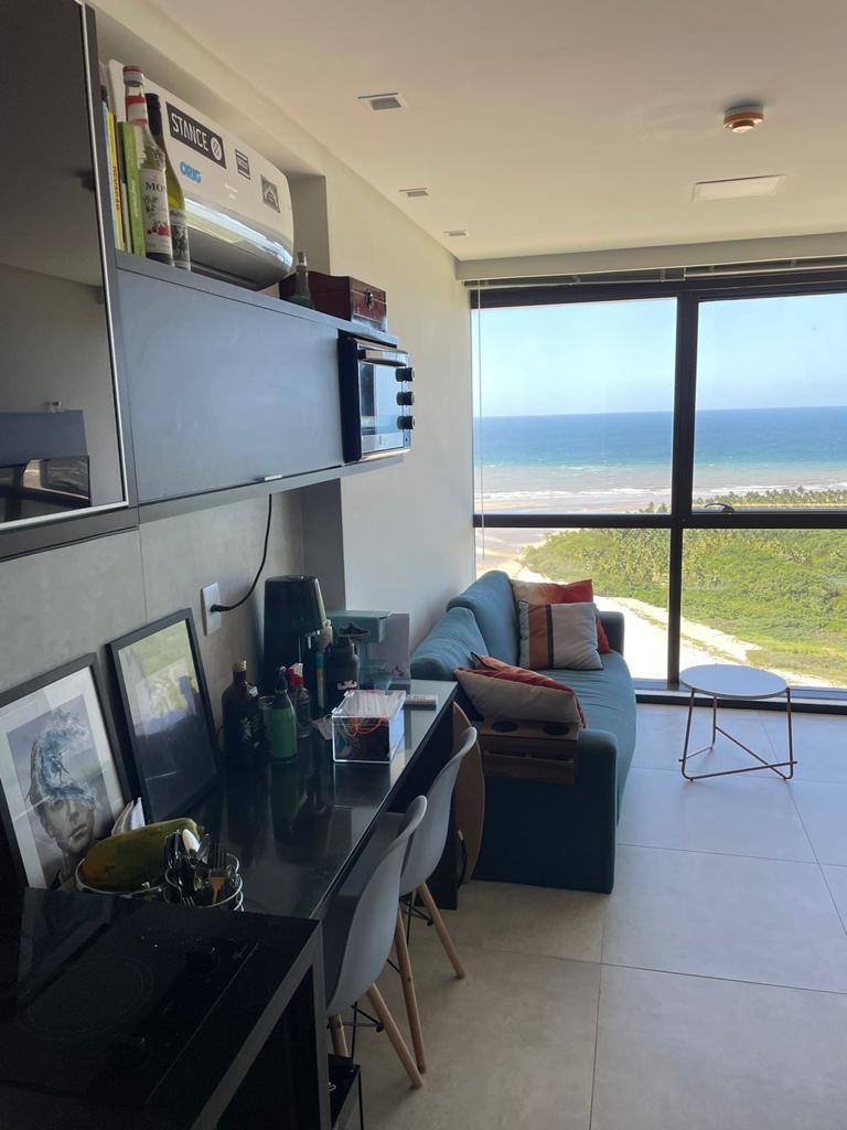 Flat com linda vista mar - mobiliado - Locação em Barra de Jangada