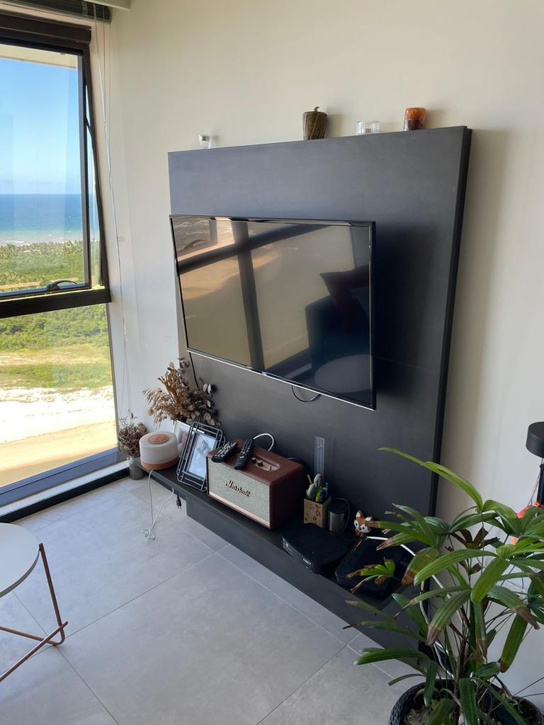 Flat com linda vista mar - mobiliado - Locação em Barra de Jangada