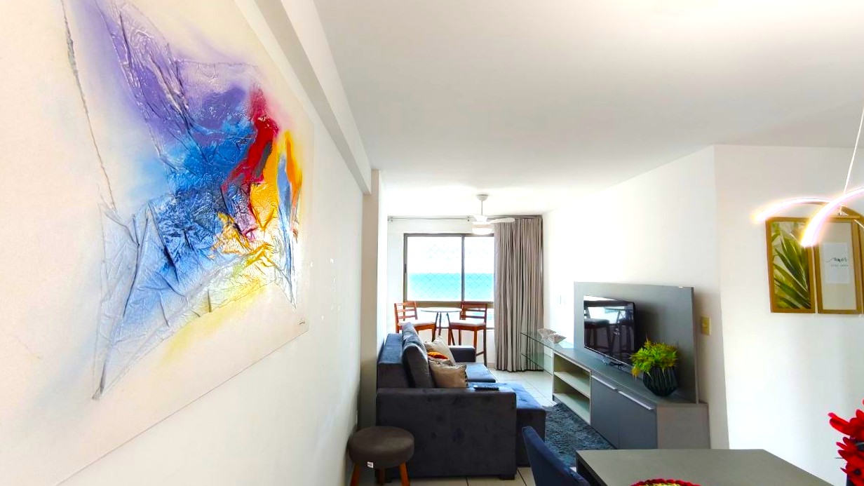 Apartamento Locação Avenida Boa Viagem Mobíliado e em andar alto
