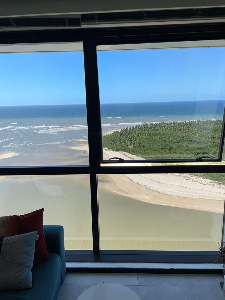 Flat com linda vista mar - mobiliado - Locação em Barra de Jangada