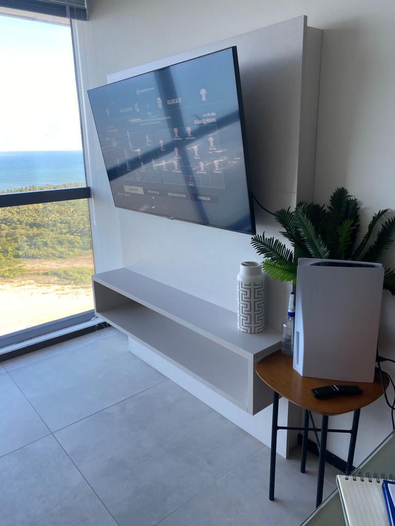 Flat com linda vista mar - mobiliado - Locação em Barra de Jangada
