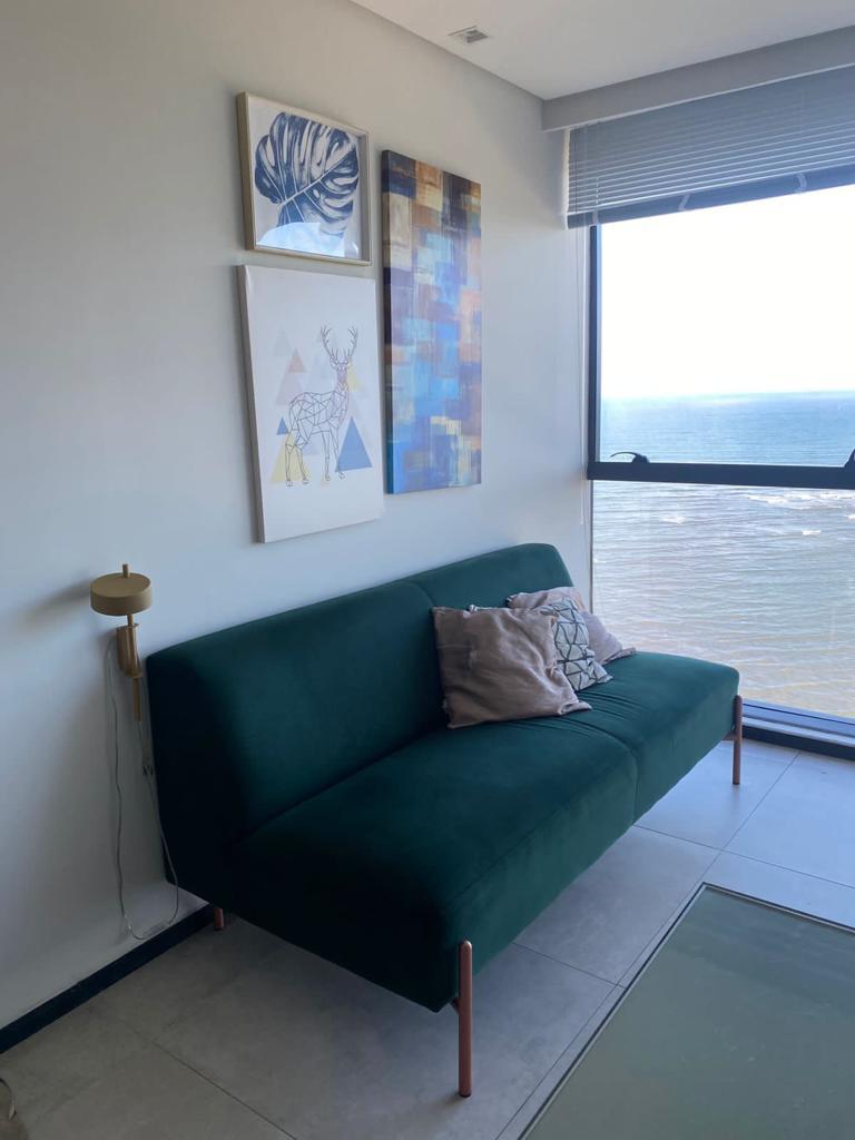 Flat com linda vista mar - mobiliado - Locação em Barra de Jangada