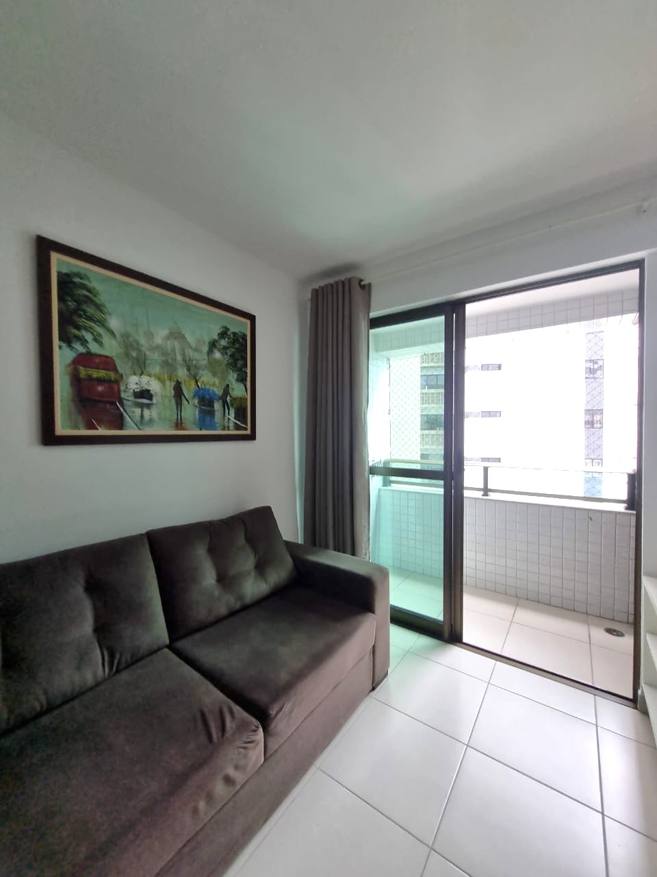 FLAT  1 quarto Locação Mobíliado - Varanda - Boa Viagem