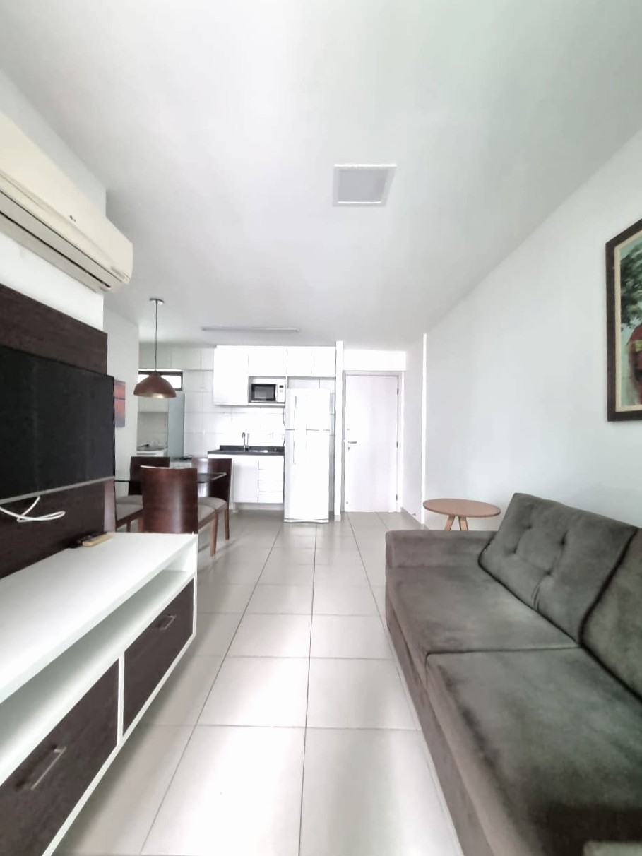 FLAT  1 quarto Locação Mobíliado - Varanda - Boa Viagem