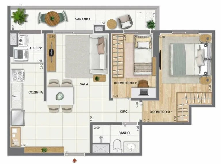 ORLA MAUÁ - RESIDENCIA NO PORTO MARAVILHA RJ. APARTAMENTOS COM 1, 2 E 3 QTOS.