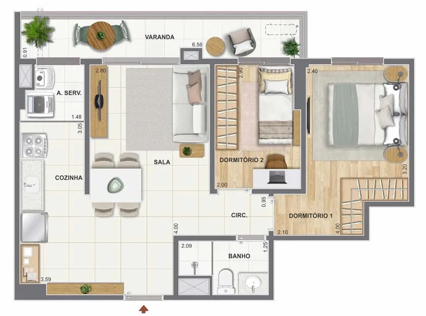 ORLA MAUÁ - RESIDENCIA NO PORTO MARAVILHA RJ. APARTAMENTOS COM 1, 2 E 3 QTOS.