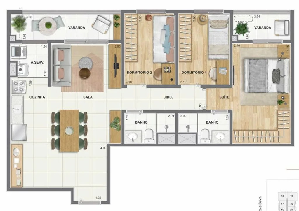 ORLA MAUÁ - RESIDENCIA NO PORTO MARAVILHA RJ. APARTAMENTOS COM 1, 2 E 3 QTOS.
