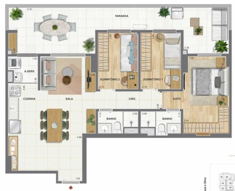 ORLA MAUÁ - RESIDENCIA NO PORTO MARAVILHA RJ. APARTAMENTOS COM 1, 2 E 3 QTOS.