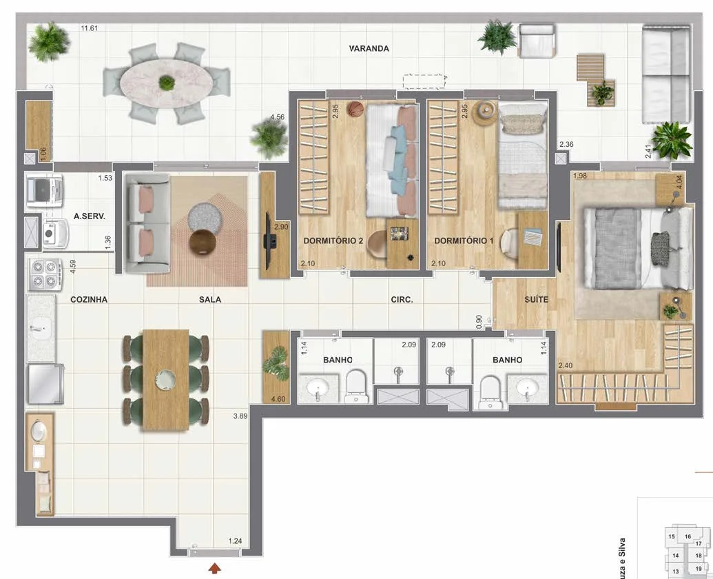 ORLA MAUÁ - RESIDENCIA NO PORTO MARAVILHA RJ. APARTAMENTOS COM 1, 2 E 3 QTOS.