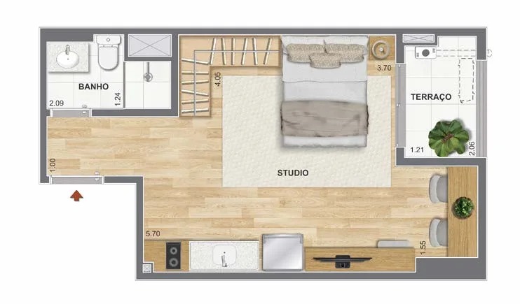 ORLA MAUÁ - RESIDENCIA NO PORTO MARAVILHA RJ. APARTAMENTOS COM 1, 2 E 3 QTOS.