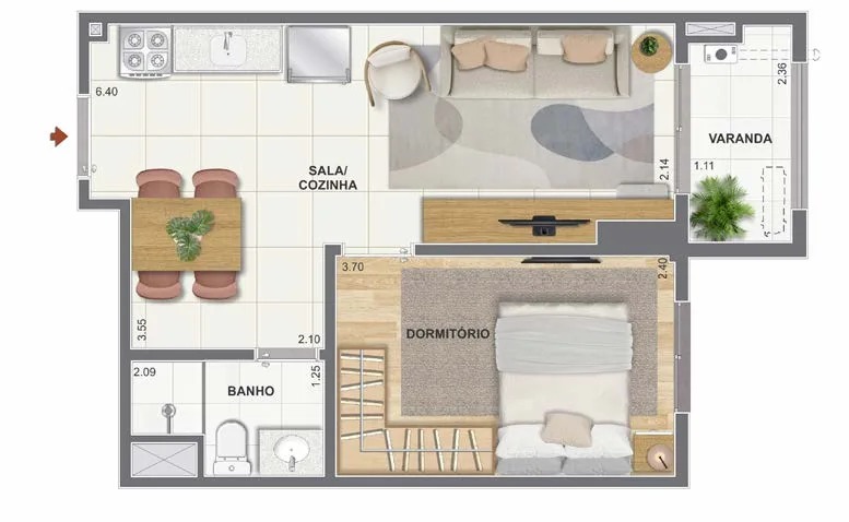 ORLA MAUÁ - RESIDENCIA NO PORTO MARAVILHA RJ. APARTAMENTOS COM 1, 2 E 3 QTOS.