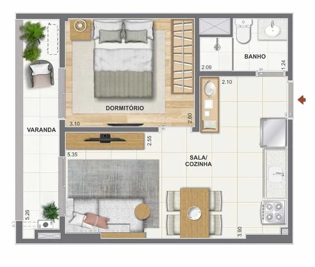 ORLA MAUÁ - RESIDENCIA NO PORTO MARAVILHA RJ. APARTAMENTOS COM 1, 2 E 3 QTOS.