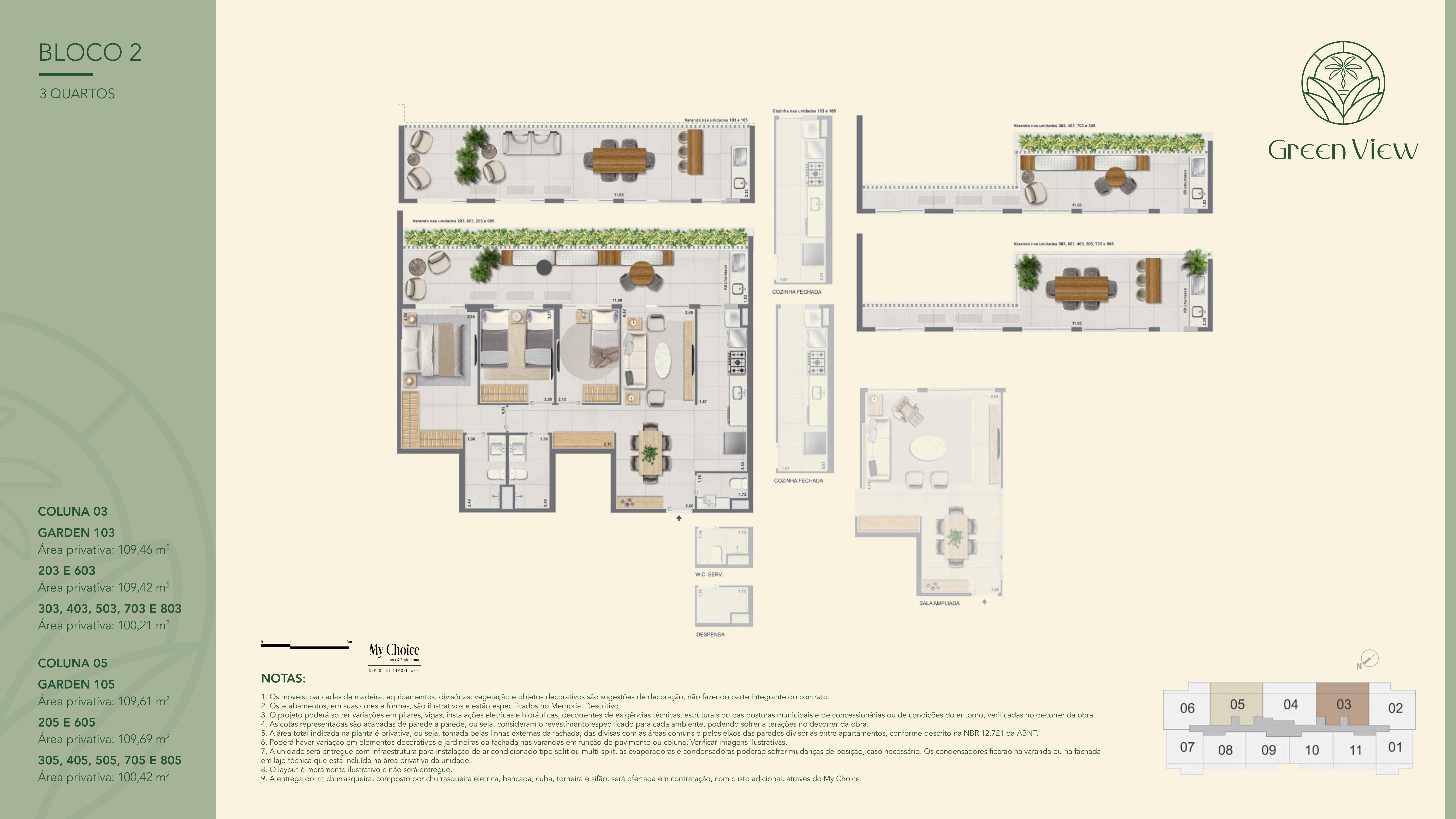 Green Park Barra  -  Apartamentos, coberturas e gardens de 2, 3 e 4 qtos.