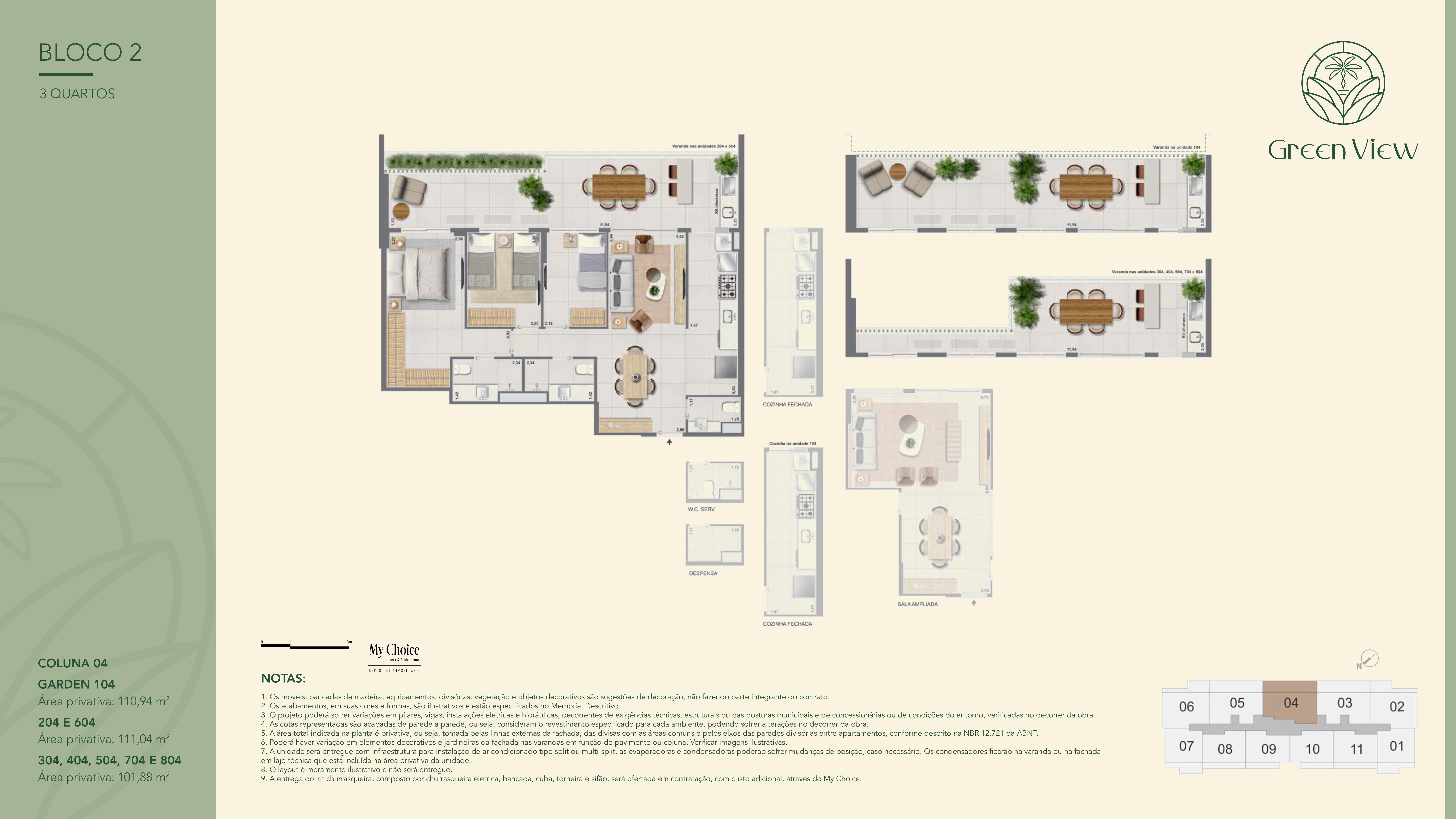 Green Park Barra  -  Apartamentos, coberturas e gardens de 2, 3 e 4 qtos.