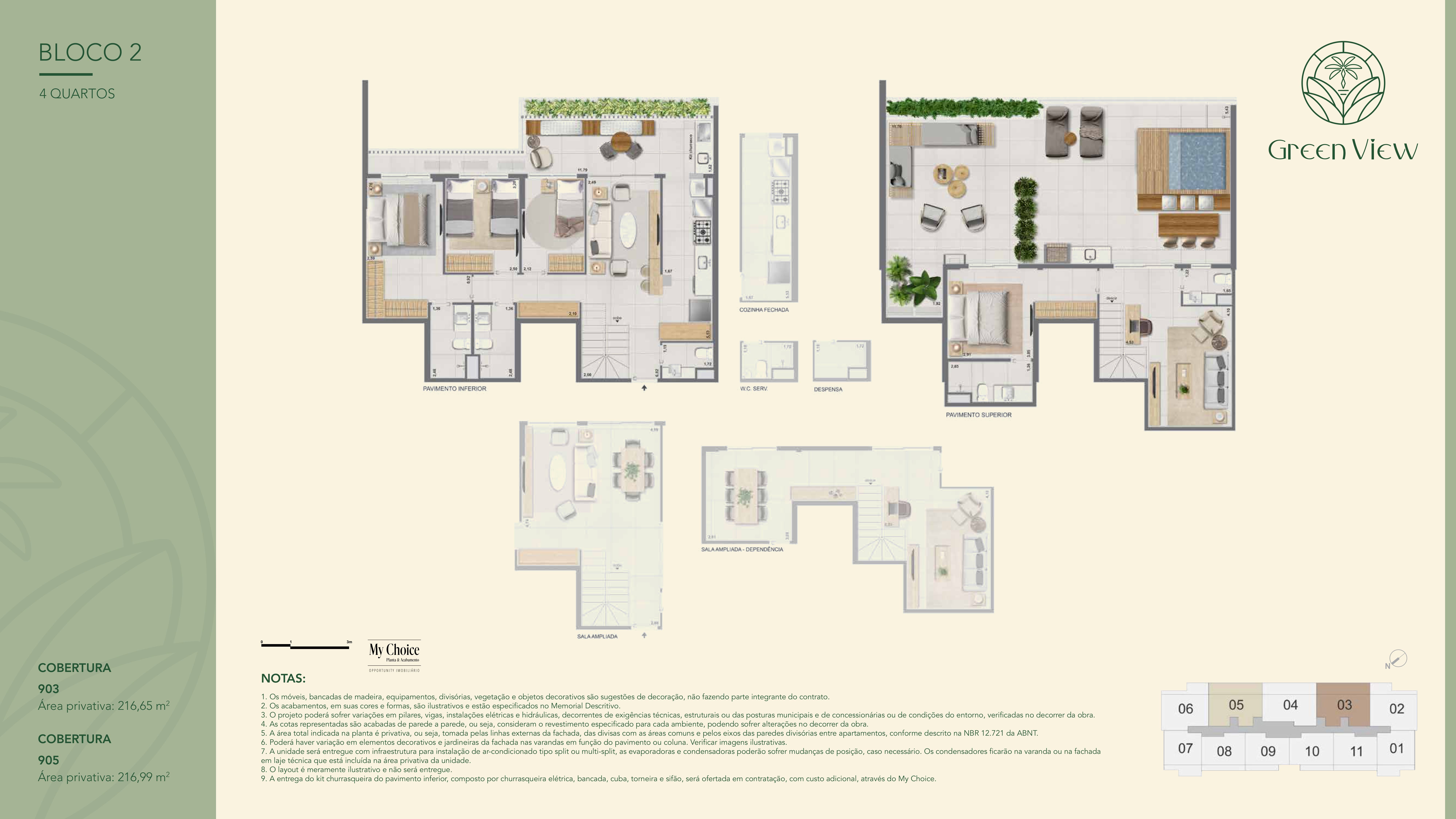 Green Park Barra  -  Apartamentos, coberturas e gardens de 2, 3 e 4 qtos.