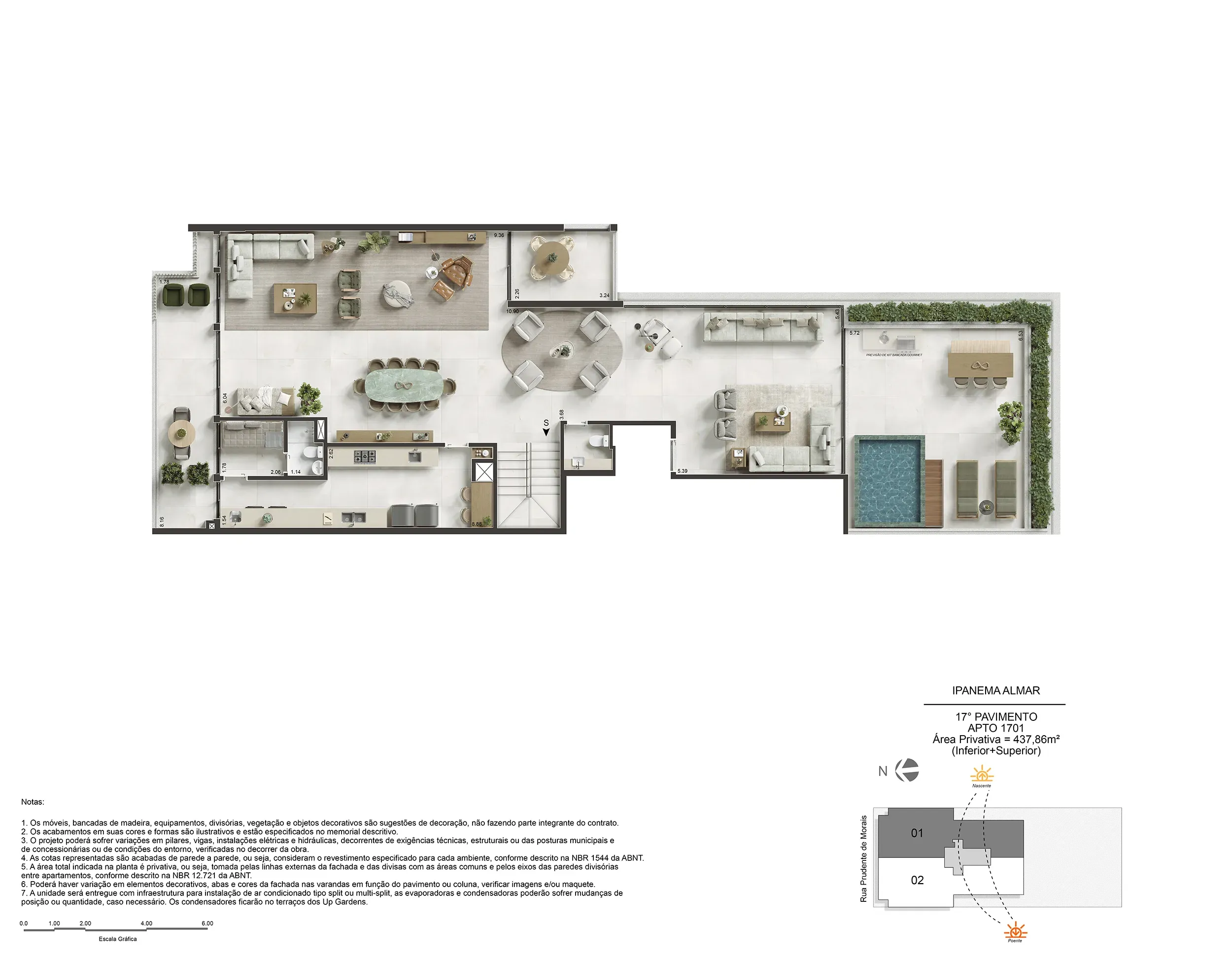 ALMAR IPANEMA - Amplos Apartamentos com 3 e 4 suítes, 158,00 a 437,00m², 3 vagas. 