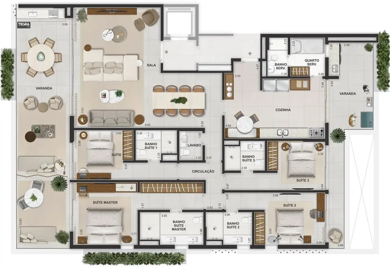 Lissoni Barra da Tijuca - Riio by Piero Lissoni - Apartamentos com 4 a 5 suítes, com metragens de 262 m² a 506 m².