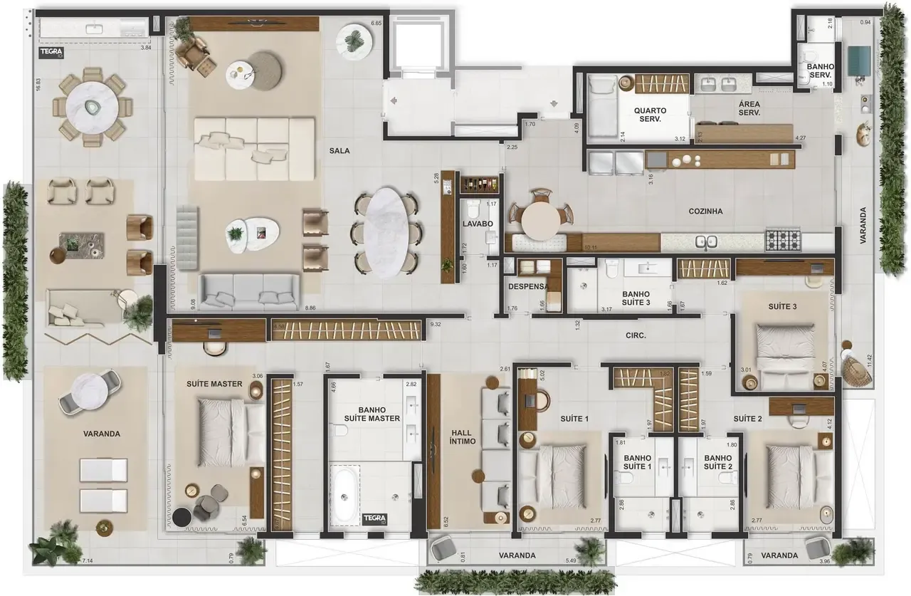 Lissoni Barra da Tijuca - Riio by Piero Lissoni - Apartamentos com 4 a 5 suítes, com metragens de 262 m² a 506 m².