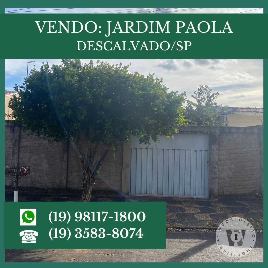 Casa - Venda, JARDIM PAOLA, Descalvado, SP