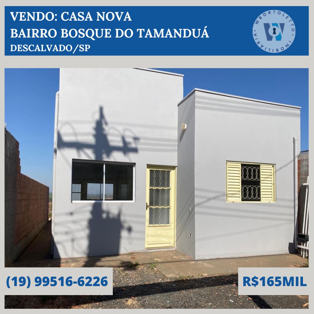 Casa - Venda, BOSQUE DO TAMANDUÁ, Descalvado, SP