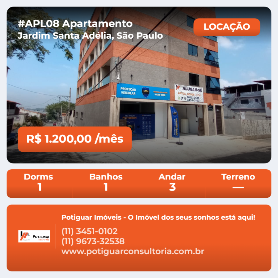 ✨ Apartamento para Locação no Jardim Santa Adélia - São Paulo