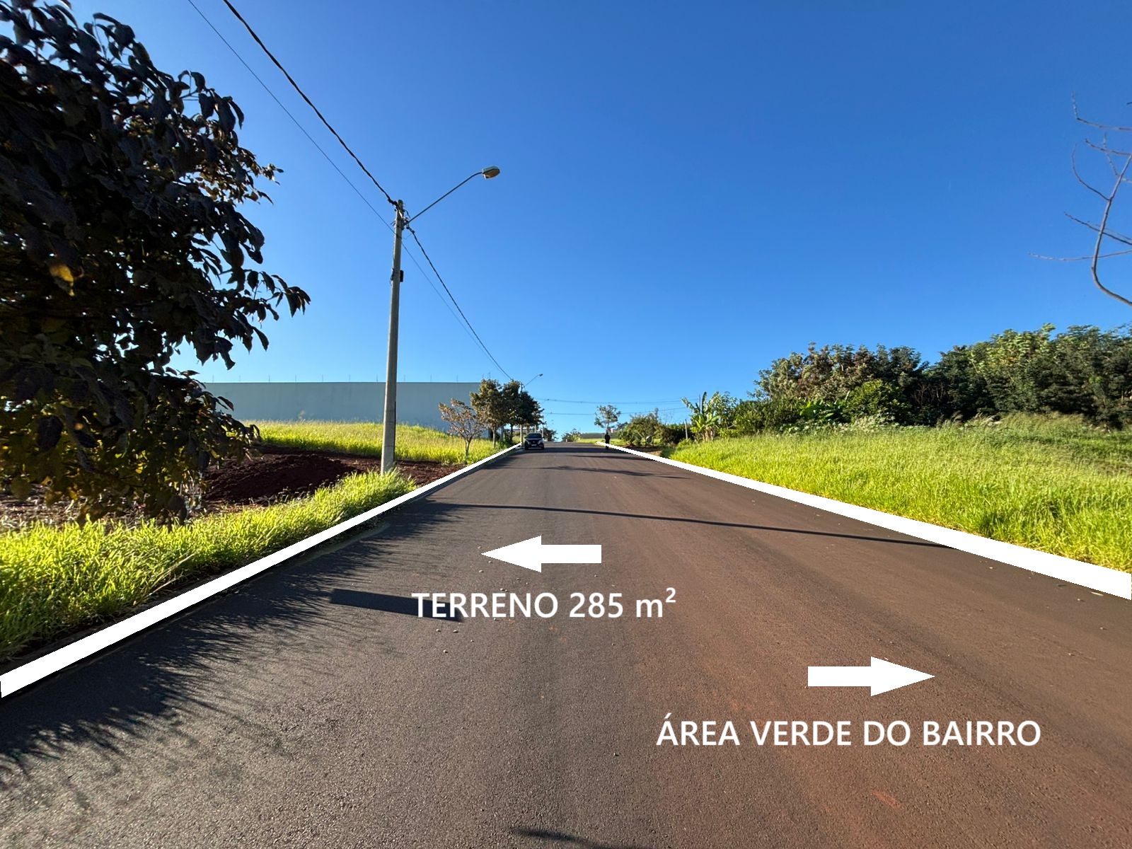 VENDE: TERRENO de 285m² NO JARDIM QUEBEC EM BRODOWSKI-SP.