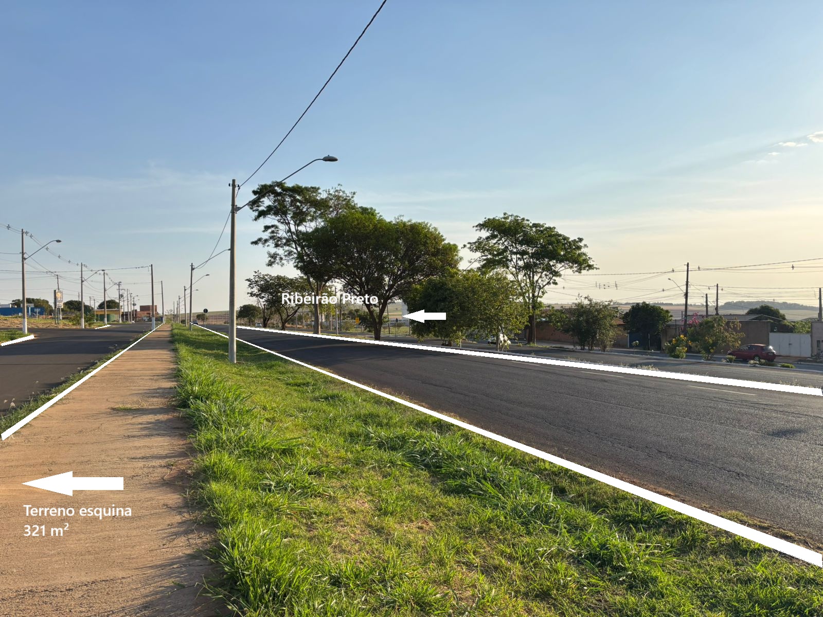 VENDE: TERRENO DE ESQUINA 321m² - FRENTE AV. - JARDIM MIRANDA - BRODOWSKI-SP