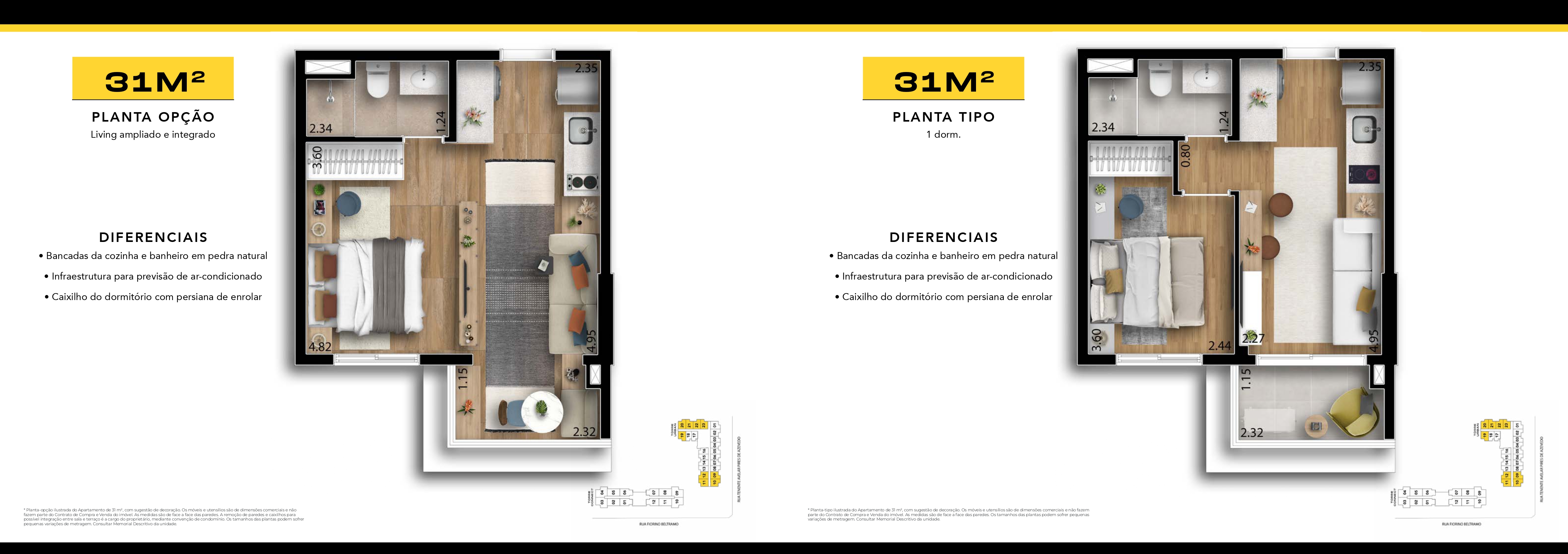 Apto. 25m² em Osasco