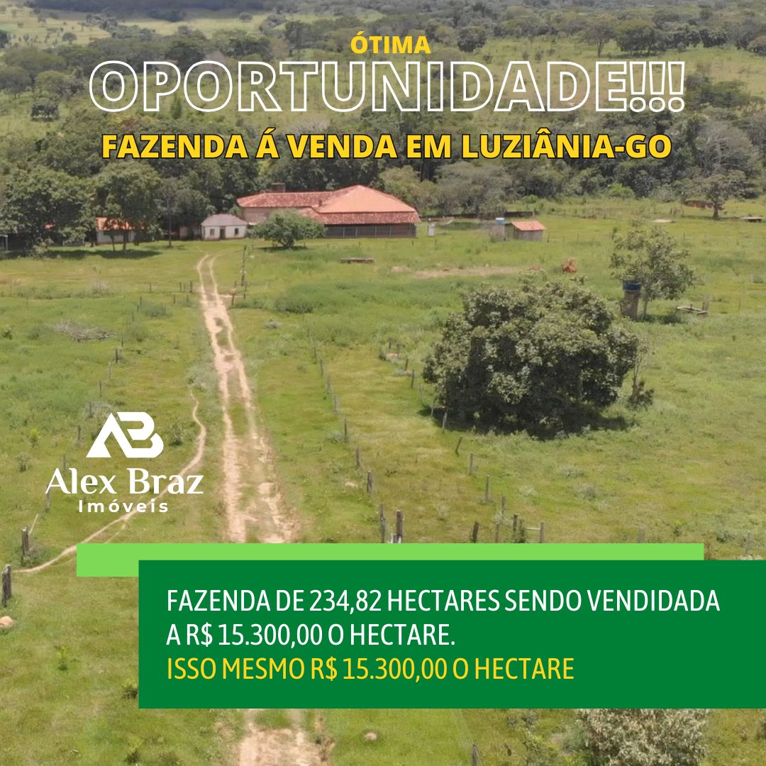 Fazenda - Venda, Área Rural de Luziânia, Luziânia, GO