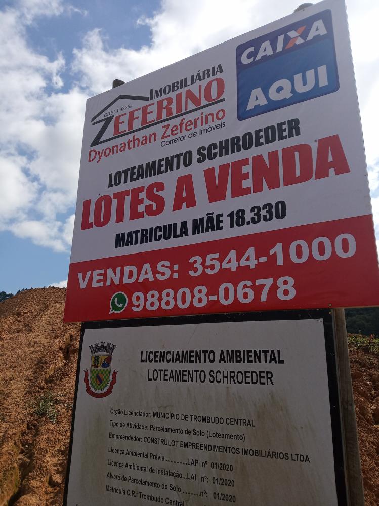 Lote - Venda, Trombudo Central, SC