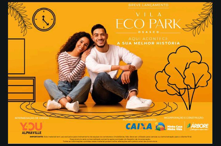 Lançamento Vila Eco Park Jatobás (Munhoz Jr.) Apt na planta 