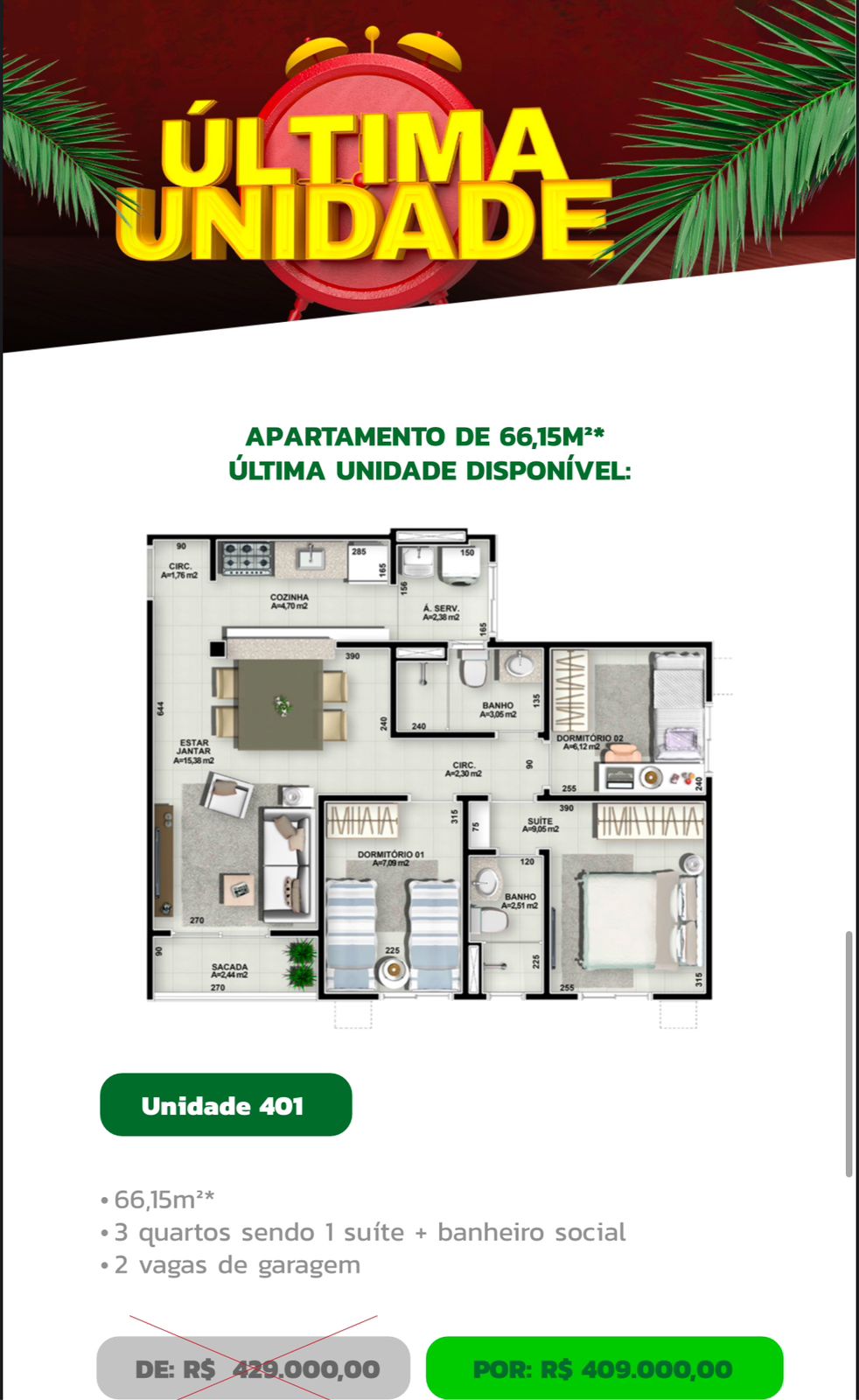 AP. VALLE DAS PALMEIRAS 1ºAnd.