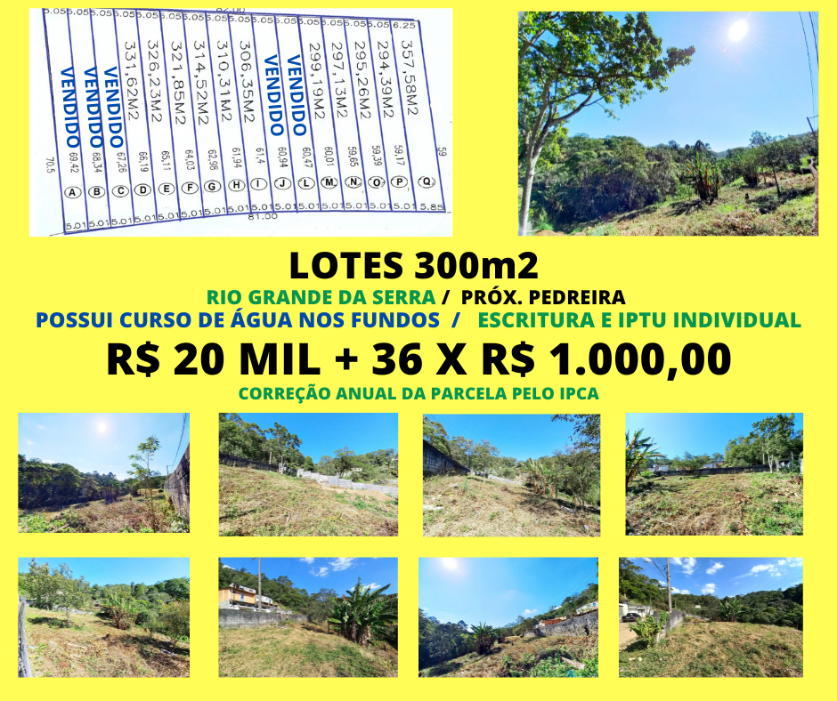 Terreno - Venda, Rio Grande da Serra, SP