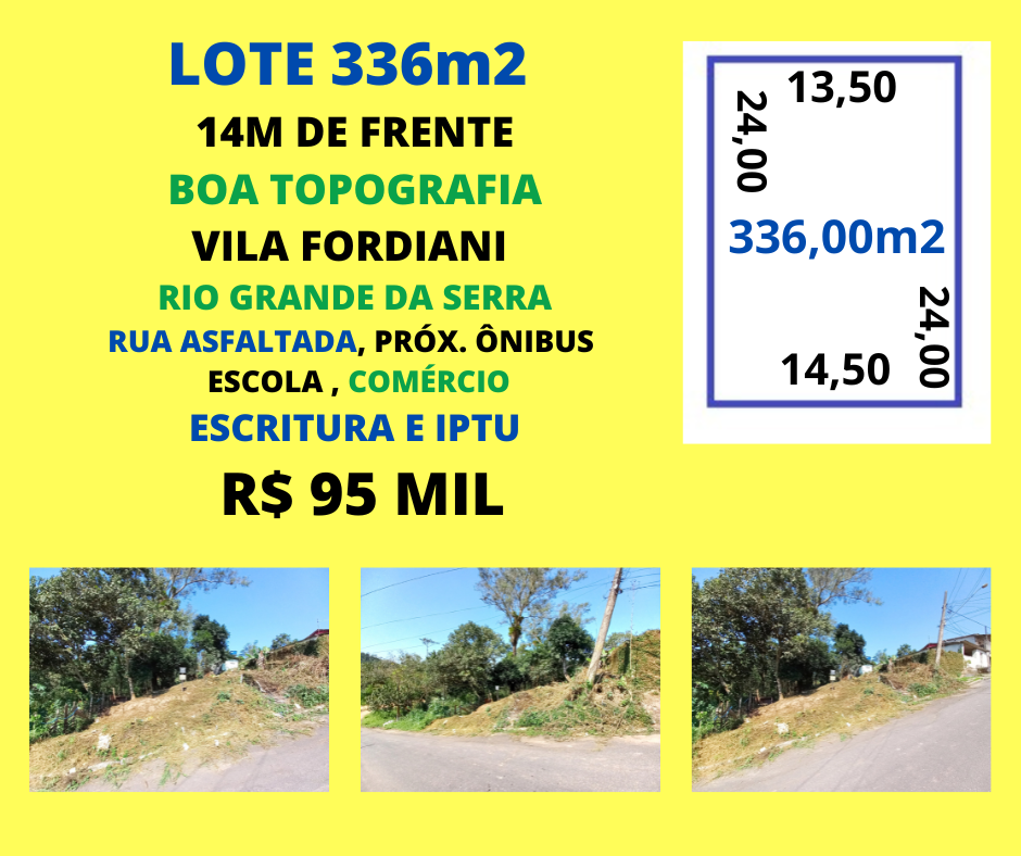 Terreno 336m2 Vila Fordiani