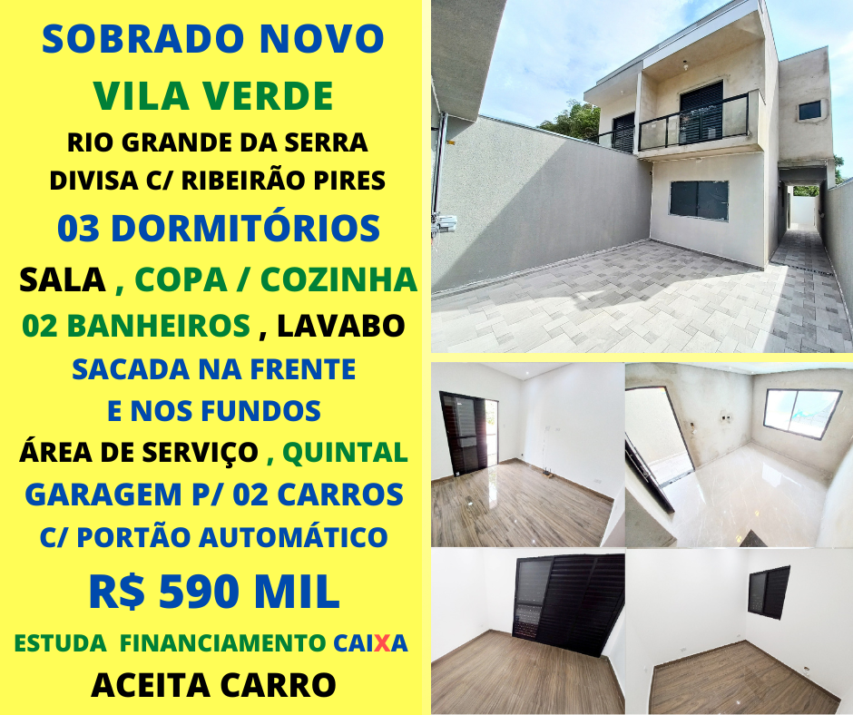 Casa - Venda, vila verde, rio grande da serra, SP