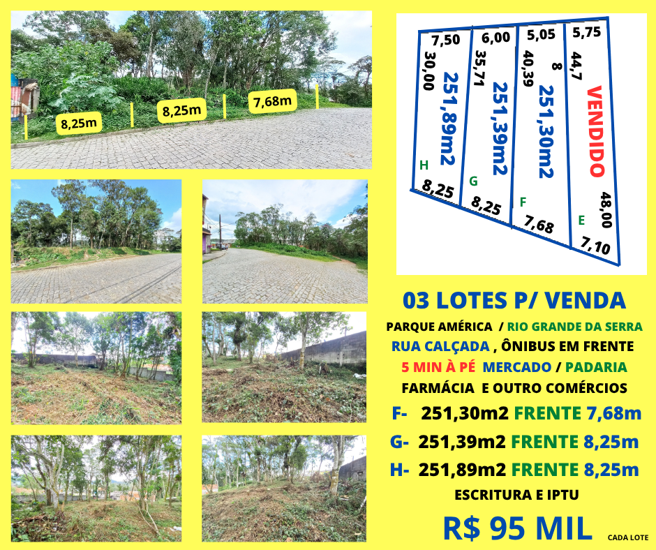 03 lotes parque américa
