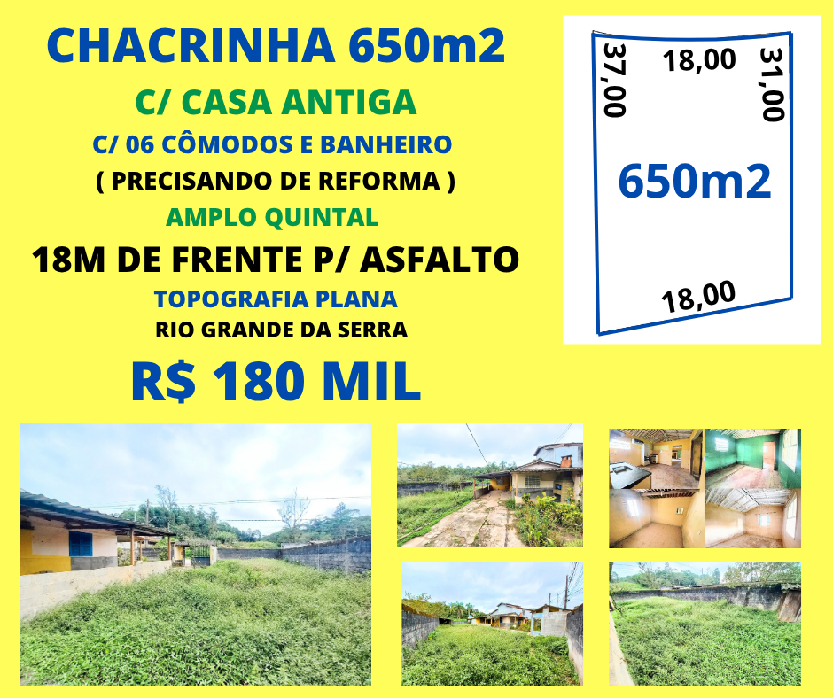 Chacrinha 650m2