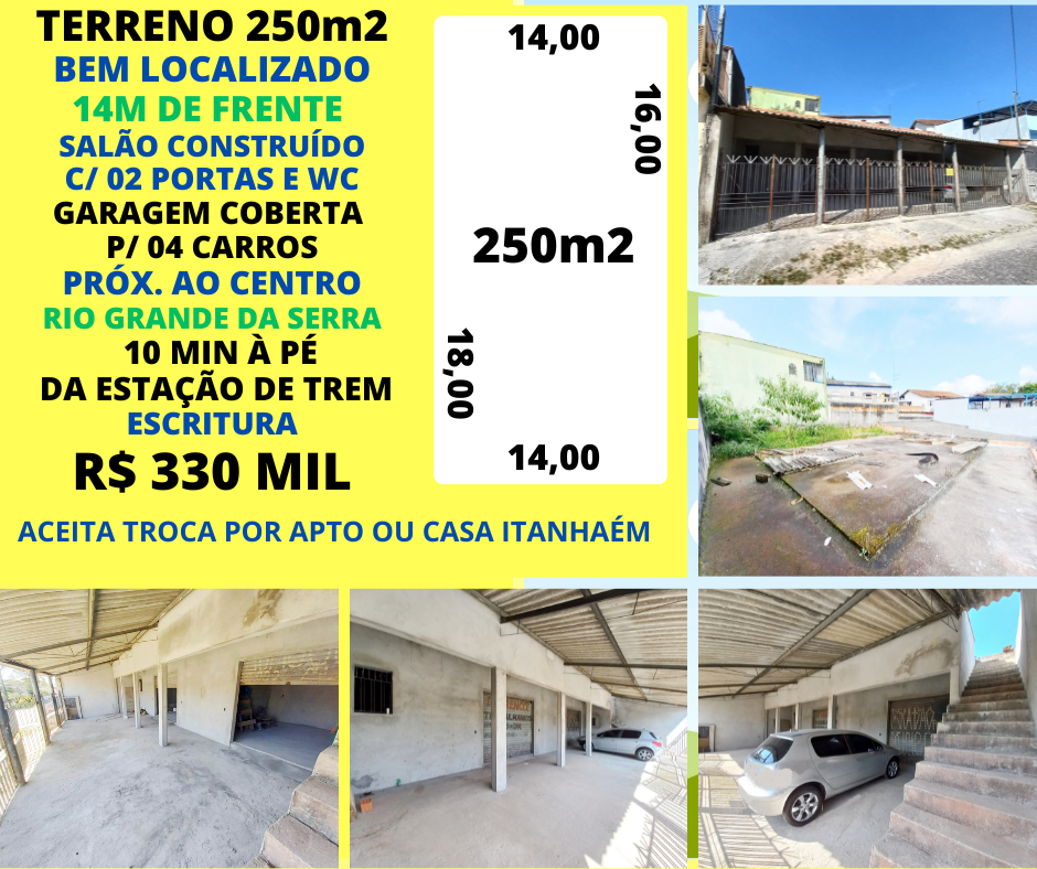 Terreno - Venda, Jardim Maria Paula, Rio Grande Da Serra, SP