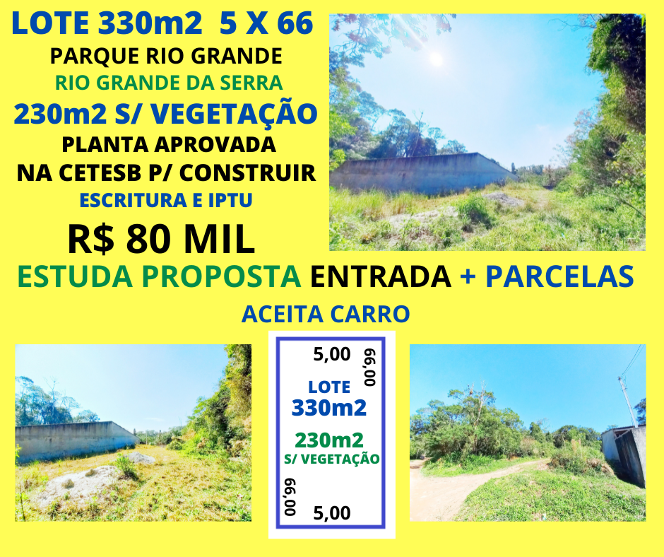 Terreno - Venda, Rio Grande Da Serra, SP