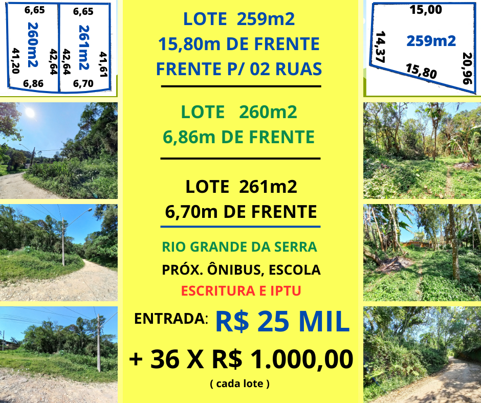 Terreno - Venda, Rio Grande da Serra, SP