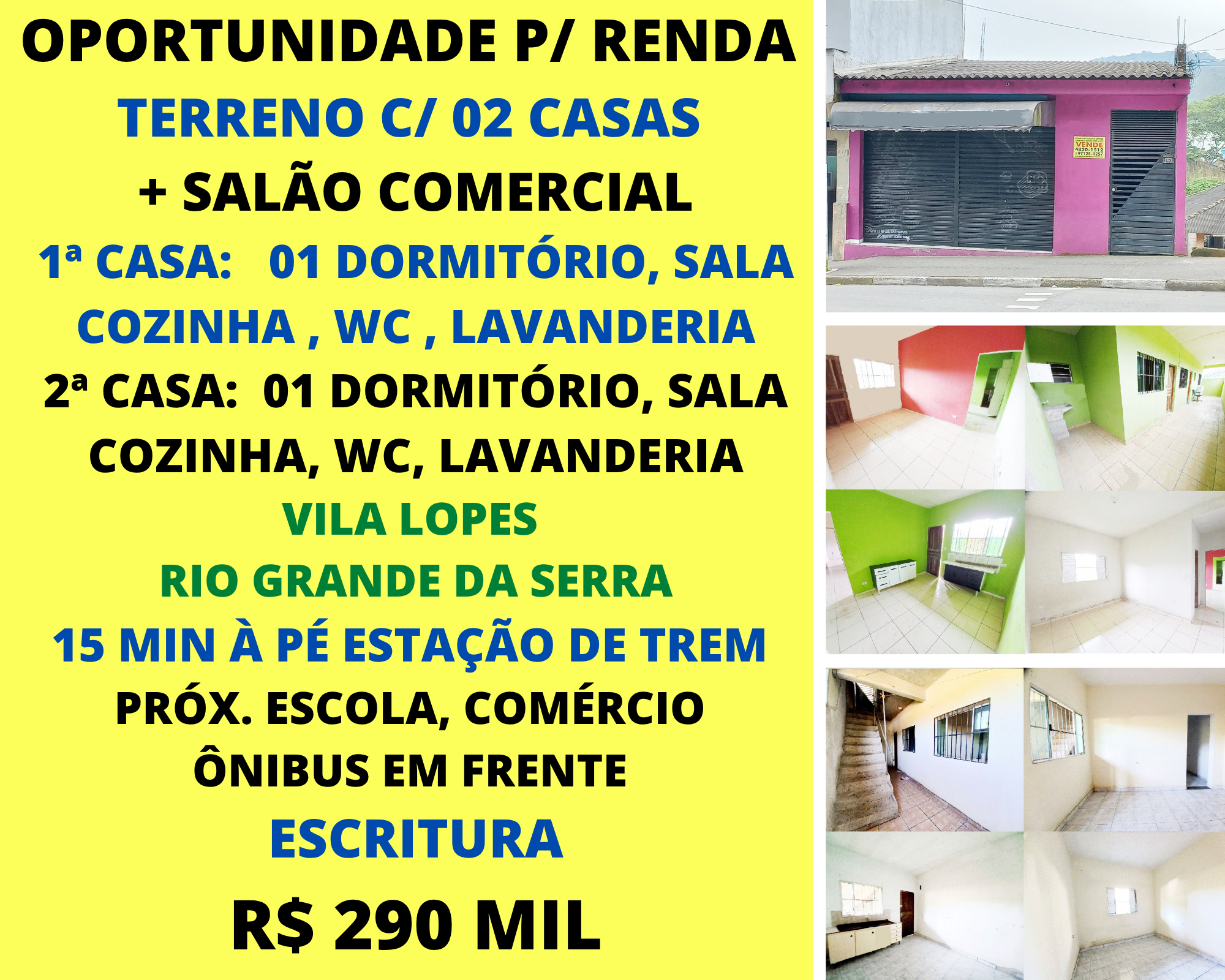 Terreno c/ 02 Casas