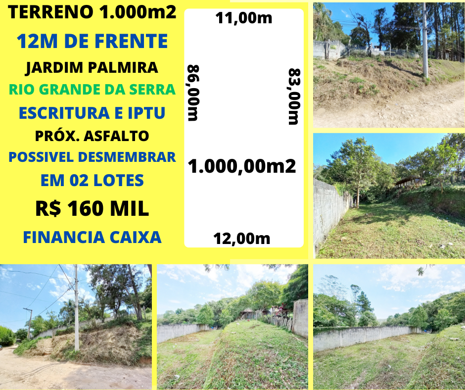 Terreno - Venda, Rio Grande da Serra, SP