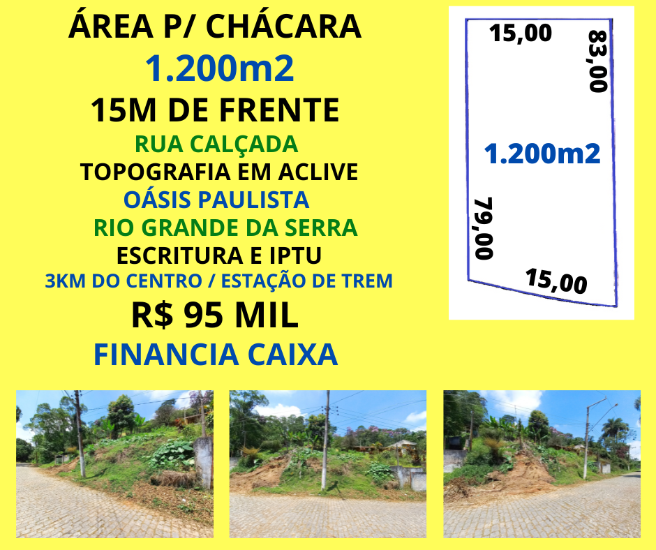 Terreno - Venda, Rio Grande da Serra, SP