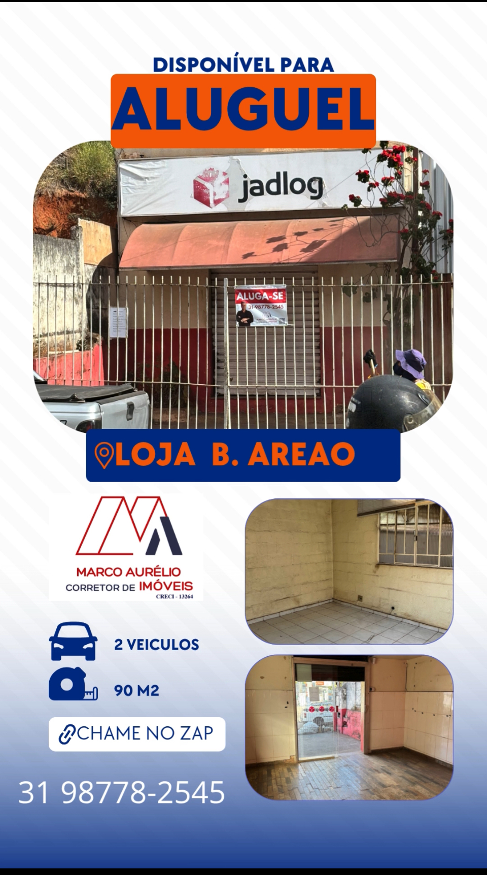 Loja - Locação, Areão, Itabira, MG