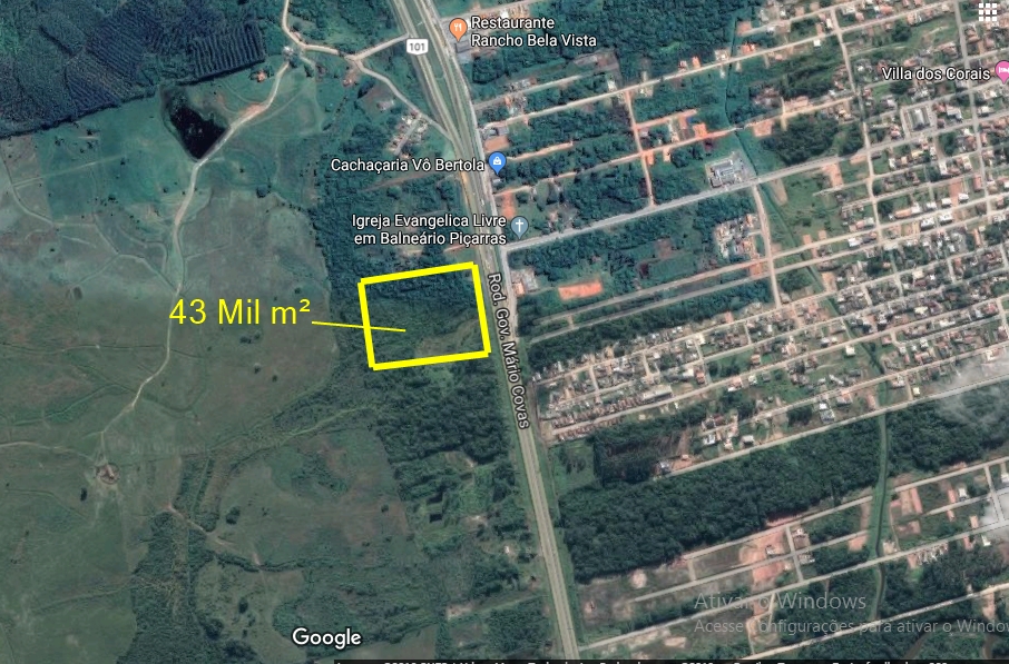 TERRENO BR 101 PIÇARRAS - ESTUDA PARTE PERMUTA LOCAL OU FORA
