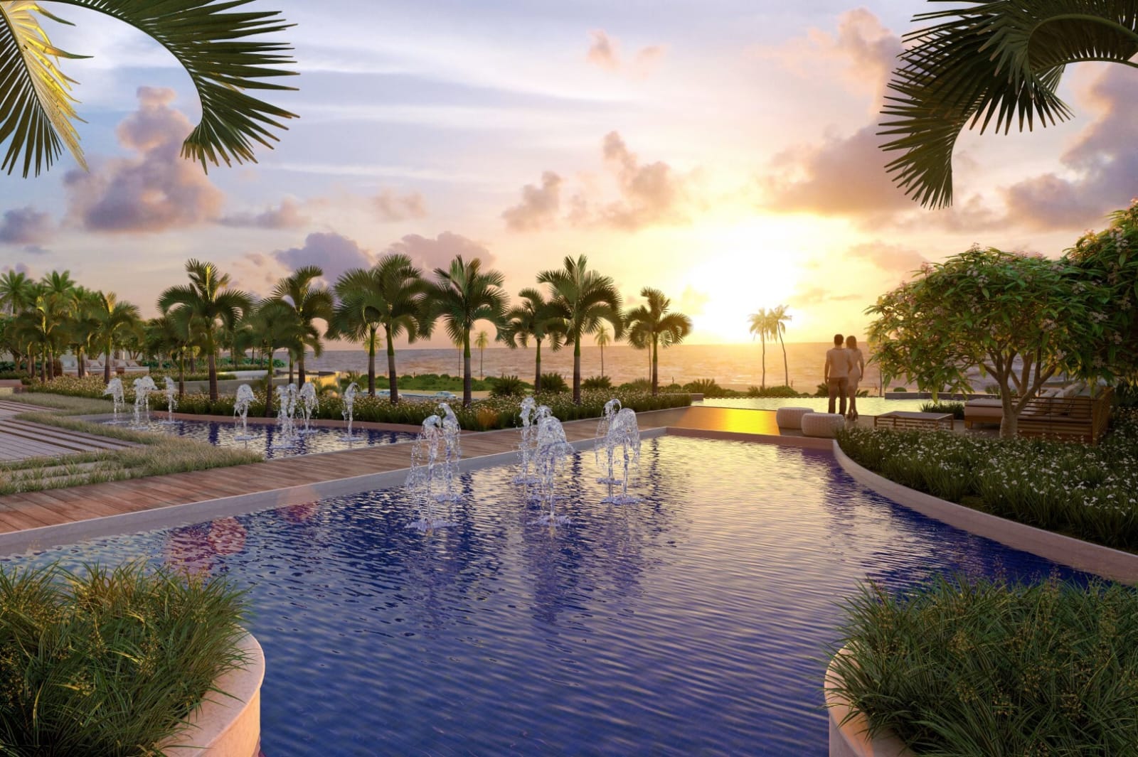 TAJ HOME RESORT 3 E 4 SUITES DE FRENTE PARA O MAR