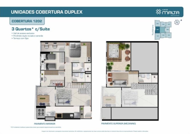 Apartamento de 2 e 3 Quartos no Ed. Ilha de Malta