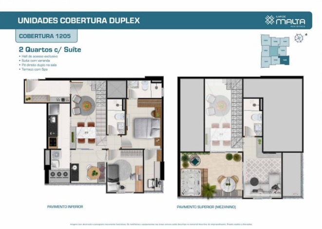 Apartamento de 2 e 3 Quartos no Ed. Ilha de Malta