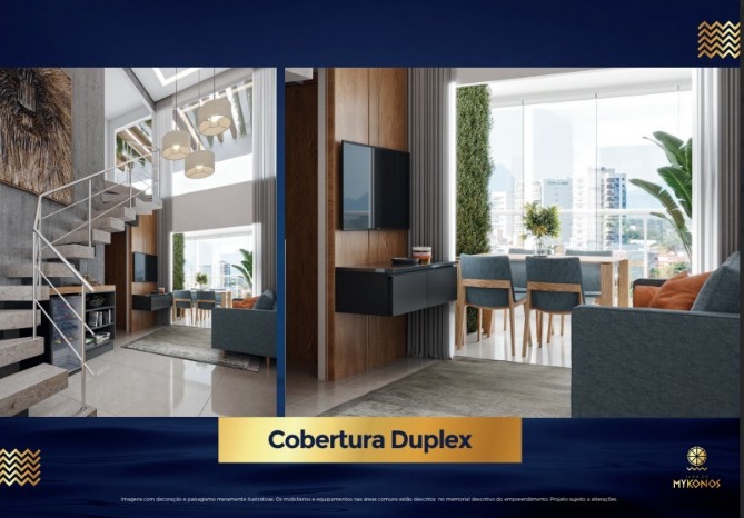 Apartamentos de 02 e 03 Quartos com suíte, no Edifício Ilha de Mykonos
