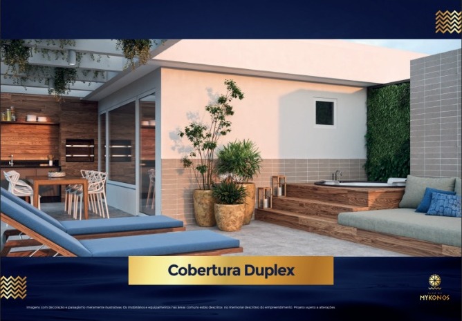 Apartamentos de 02 e 03 Quartos com suíte, no Edifício Ilha de Mykonos